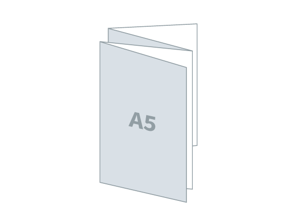 Letak 4 x A5 - Standard: 592x210 / 148x210 mm - W savijanje (D2)