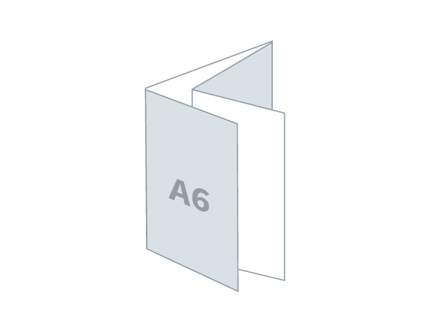 Letak A6 - Standard: 414x148 / 105x148 mm - Parallel savijanje (D4)