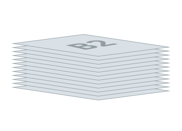 Knjižni blok 700x500 mm: Tisk 680x480 mm (D1)