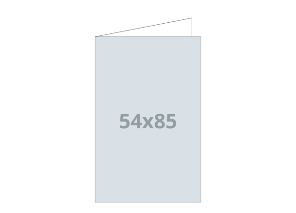 Posjetnica - 3D UV Spot: 108x85 / 54x85 mm - V savijanje (D21)