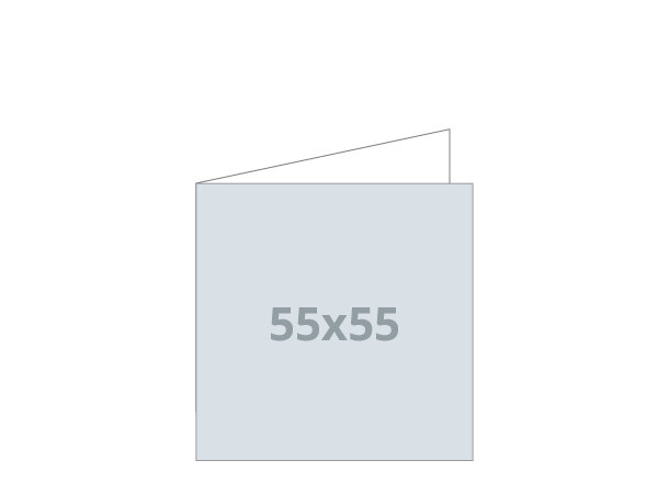 Posjetnica - Standard: 110x55 / 55x55 mm - V savijanje (D28)