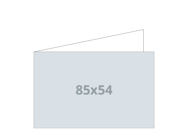 Posjetnica - Creative: 108x85 / 54x85 mm - V savijanje (D28)